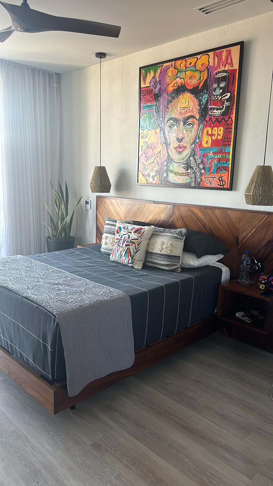 Primary bedroom bed detail